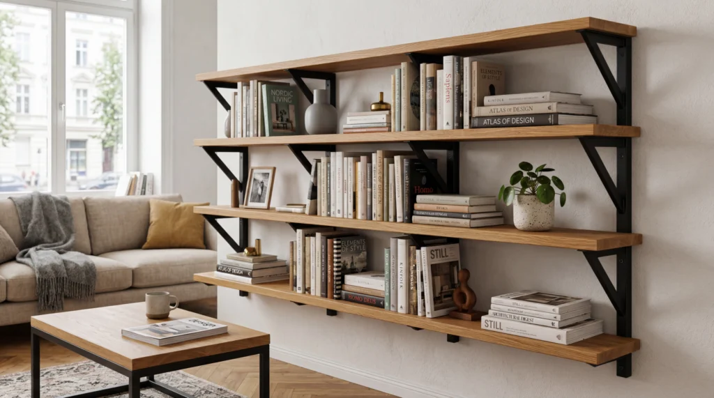 półki na ściane, półki loft, półki na książki, półki wiszące, półka drewniana, półka loft