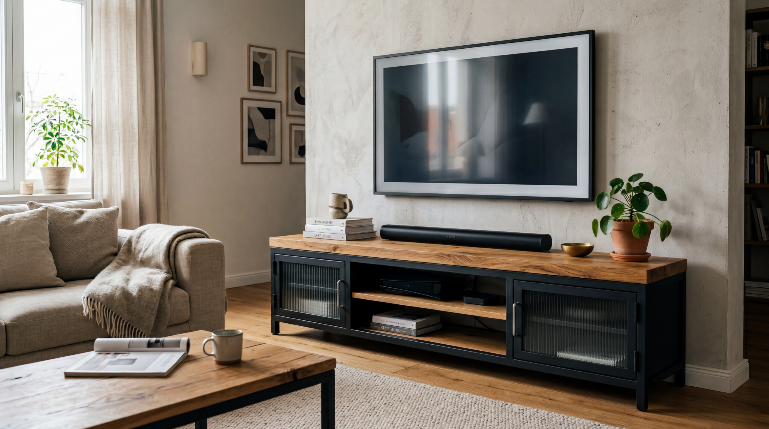 szafka rtv loft, p&oacute;łka rtv , salon, rtv, meble do salonu, szafka pod TV